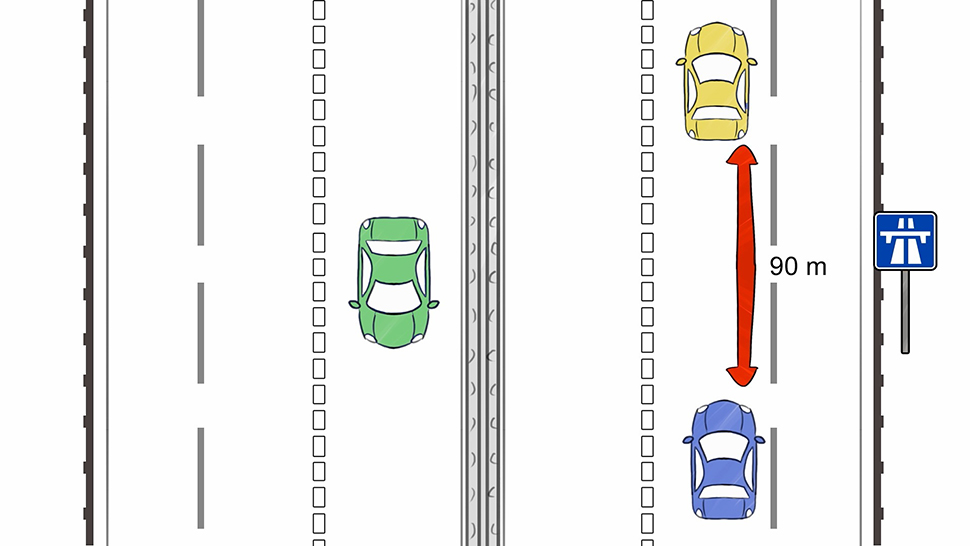 distance de sécurité autoroute