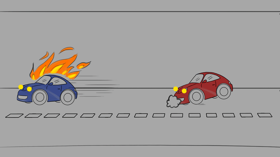 voiture en feu tunnel 2