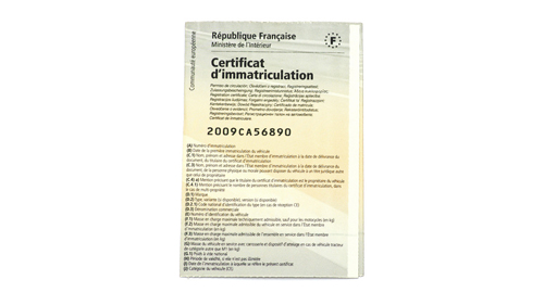 certificat d\'immatriculation